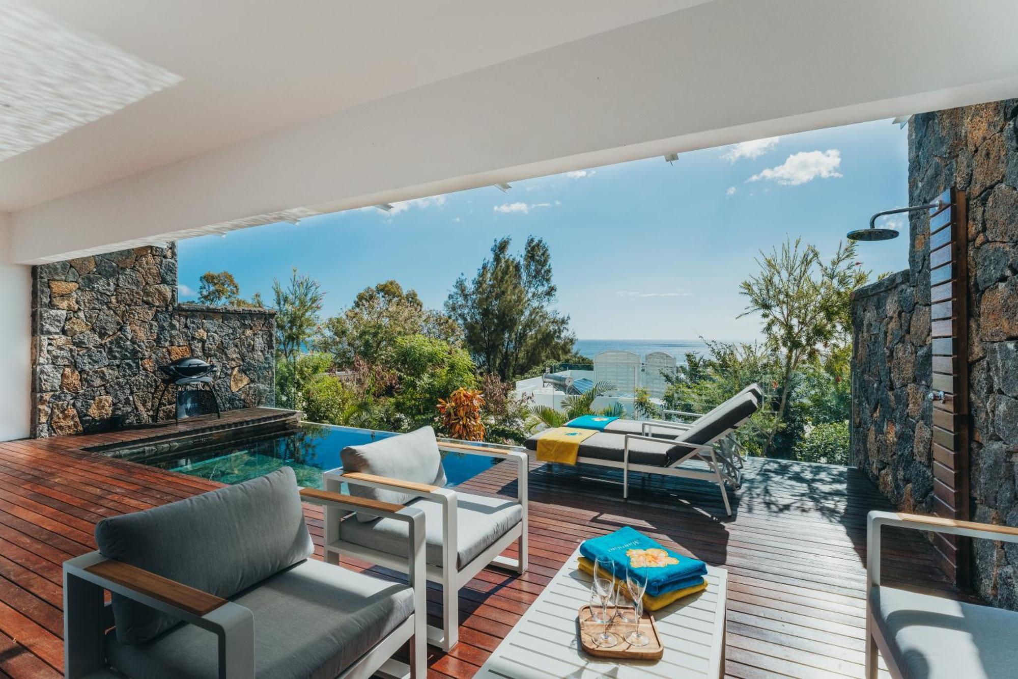 Appartement De Luxe Piscine Et Vue Mer Rivière Noire Buitenkant foto