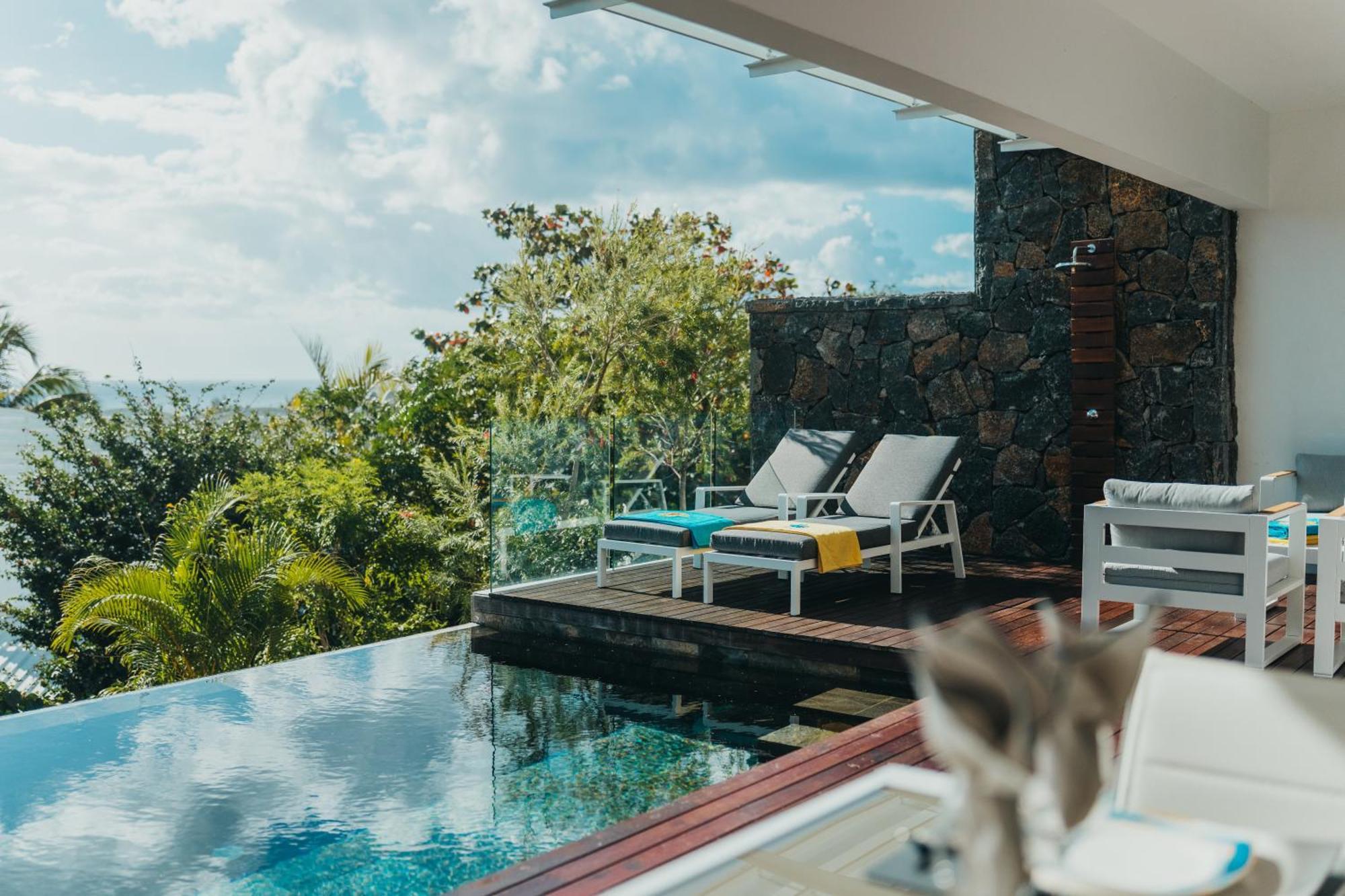 Appartement De Luxe Piscine Et Vue Mer Rivière Noire Buitenkant foto
