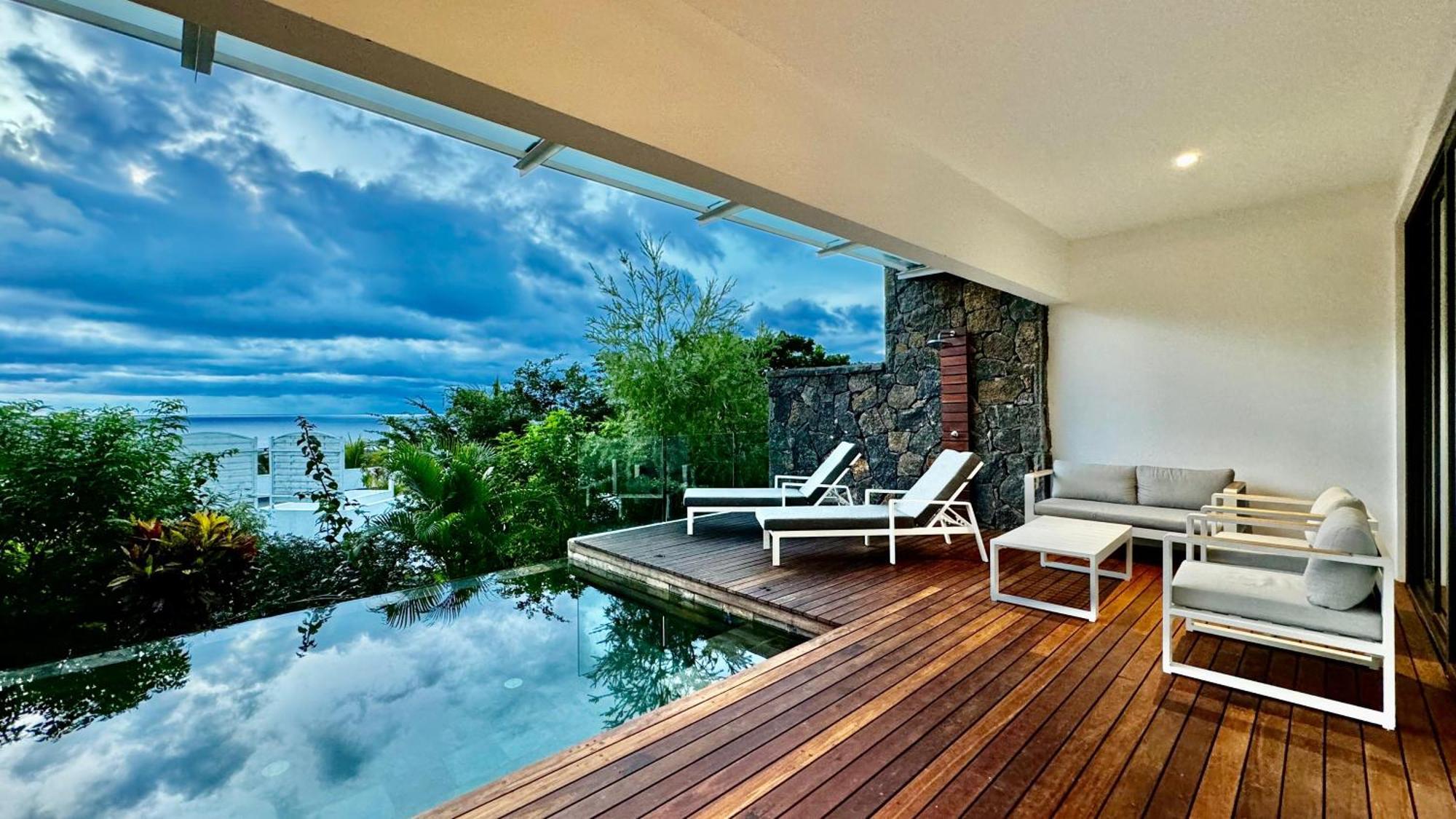 Appartement De Luxe Piscine Et Vue Mer Rivière Noire Buitenkant foto