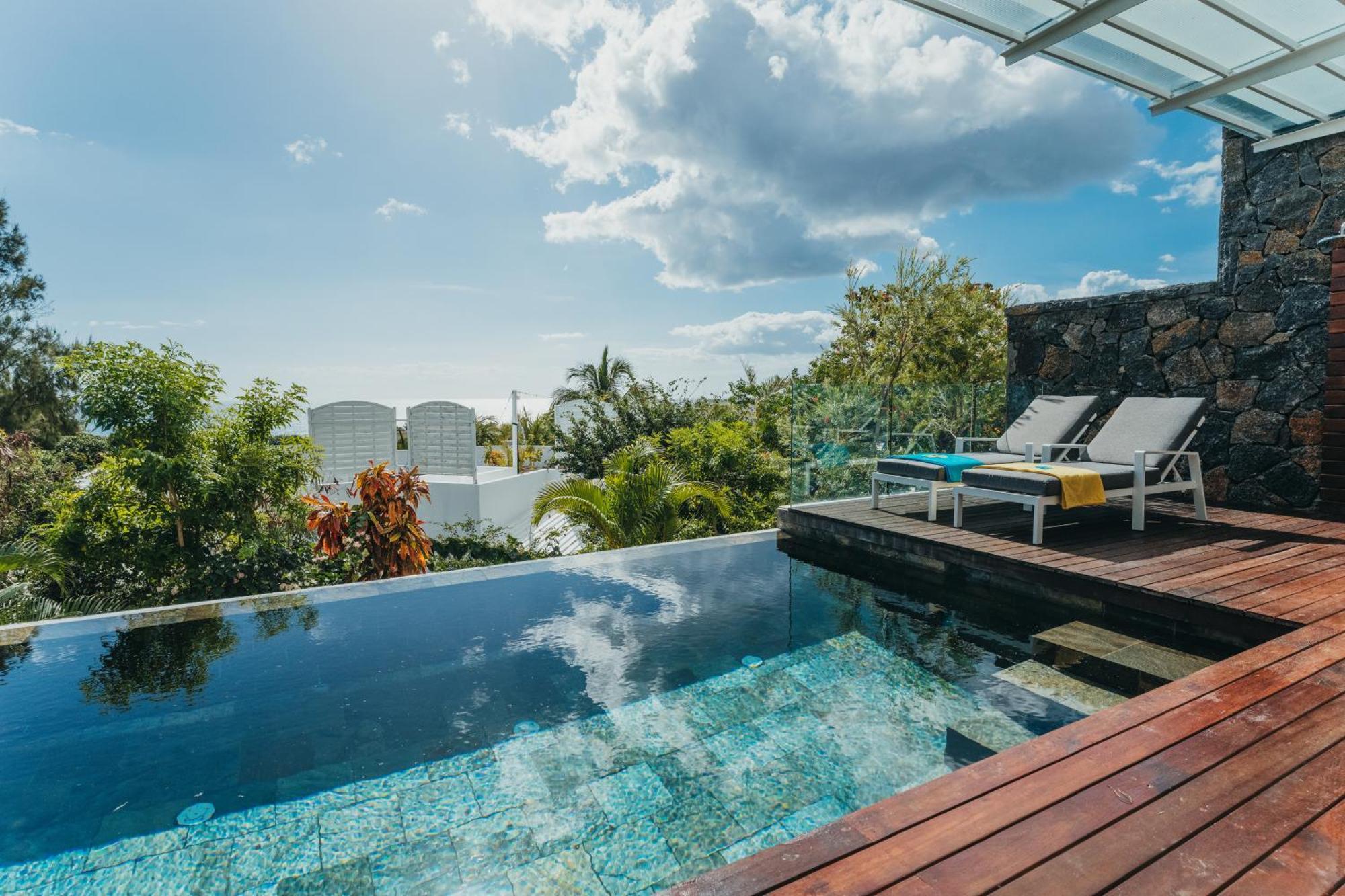Appartement De Luxe Piscine Et Vue Mer Rivière Noire Buitenkant foto